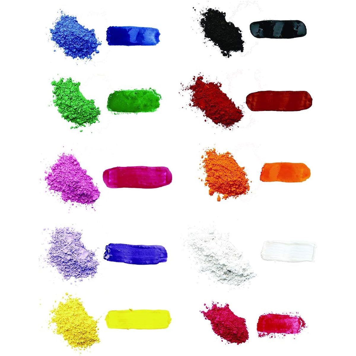 Colorations Powder Tempera Paint, 1 lb., Multicolor Variety Pack for Classroom Supplies, Arts & Crafts (Set of 10)