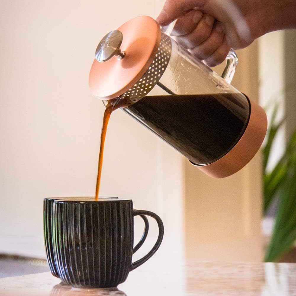 BARISTA&CO Core Coffee Press 8cup 1000ml Coffee Maker Core Coffee Press French Press Plunger (Copper)