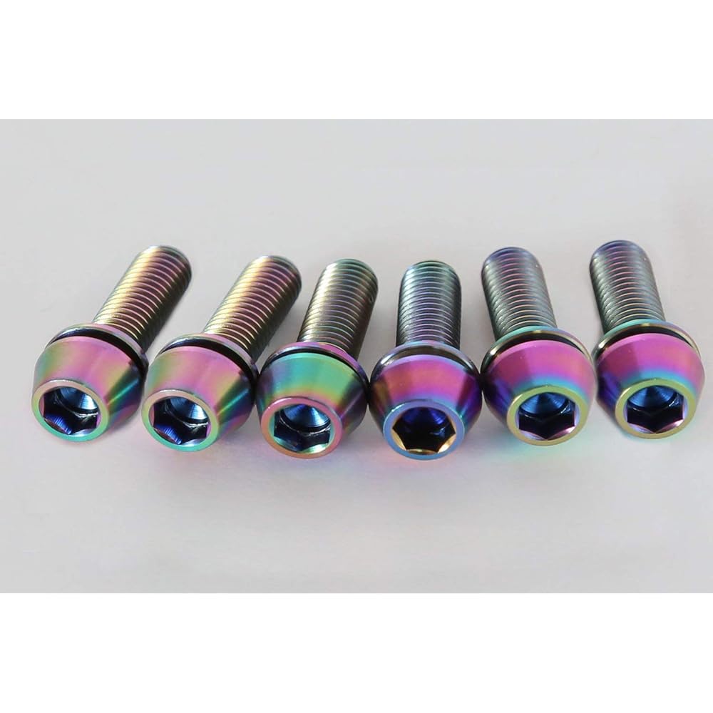 ANS stem M5 x 18mm titanium bolt set of 6