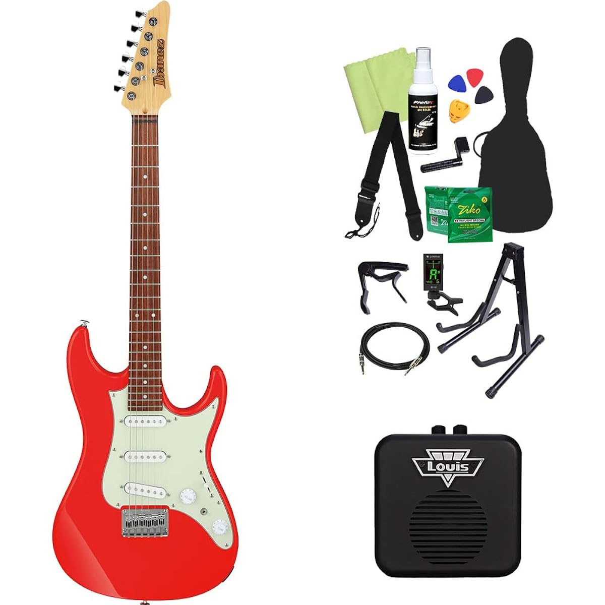 Ibanez AZES31 Electric Guitar Beginner 14-piece Set [With Mini Amp] VM Stratocaster Type Ibanez