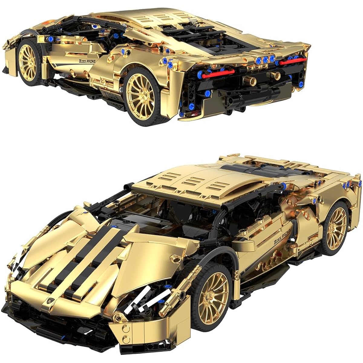 RiceBlock Car Building Kit, Collectible Sports Car Building Set for Adults/Teens/Kids, Great Gift for Motorsport Enthusiasts (1309 Pieces)