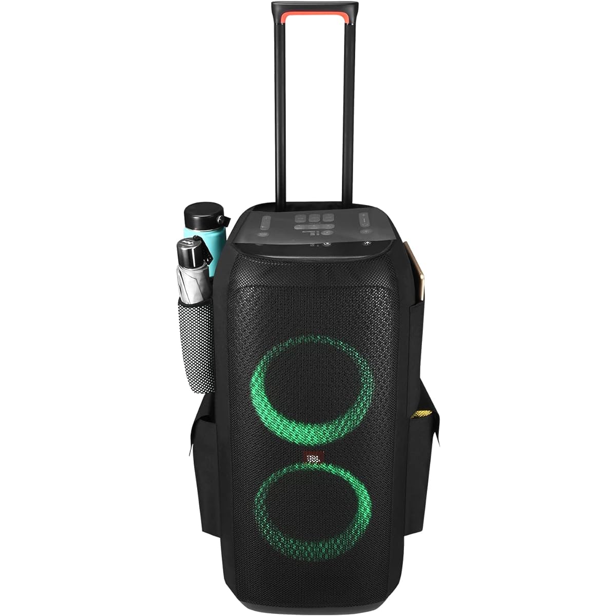 Rummyluck Partybox 310 Case Protective Case Bag Sleeve for JBL Partybox 310 Portable Party Speaker Portable Multifunctional Cover with Microphone Tablet Cable Storage Pocket