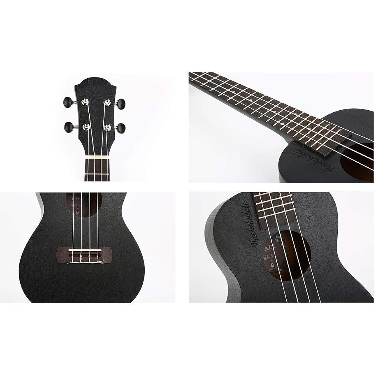 Concert Ukulele Retro Black Mahogany Wood 23 Inch Traditional Concert Ukulele Hawaii Kids Small Guitar with Gig Bag Ukulele for Beginners Ukulele (Color: Wood, Size: 23 inches)