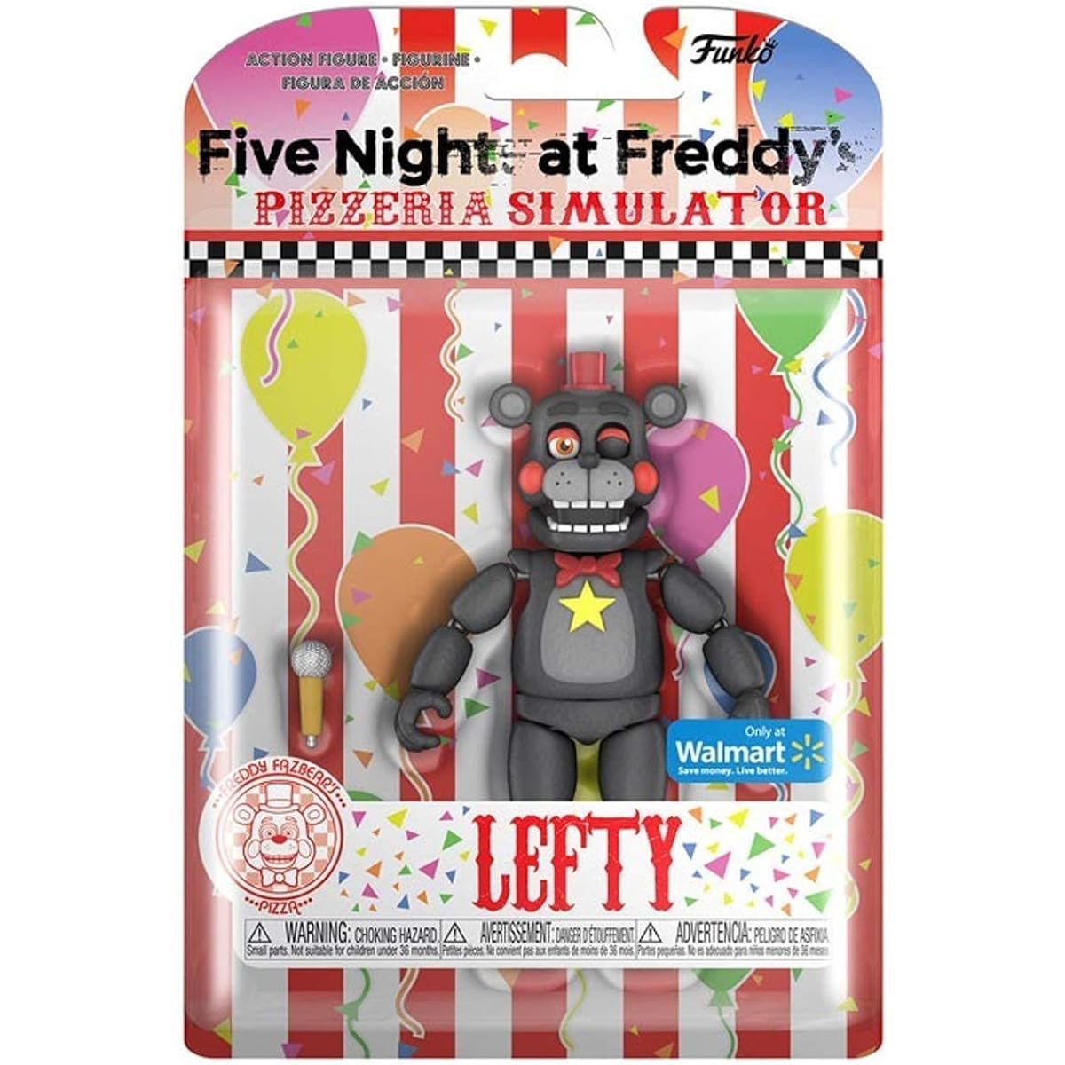 Five Nights at Freddy's: Pizzeria Simulator Funko Walmart Exclusive 5-inch Action Figure Lefty / FIVE NIGHTS AT FREDDY'S: PIZZERIA SIMULATOR 2020 FUNKO LEFTY [Parallel Import] Overseas Game Horror App Western Game FNAF Lefty