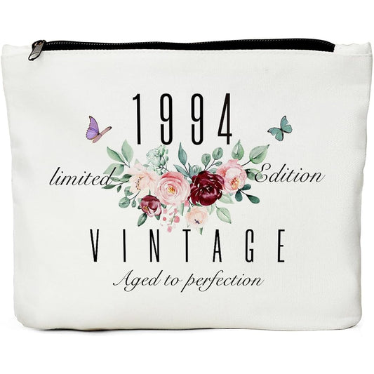 30th Birthday Gifts for Women 30th Birthday Decorations Presents for Women - Best 30th Birthday Gift Ideas for Wife Sister Friend Coworker Aunt Boss - 1992 Limited Edition Makeup Bag