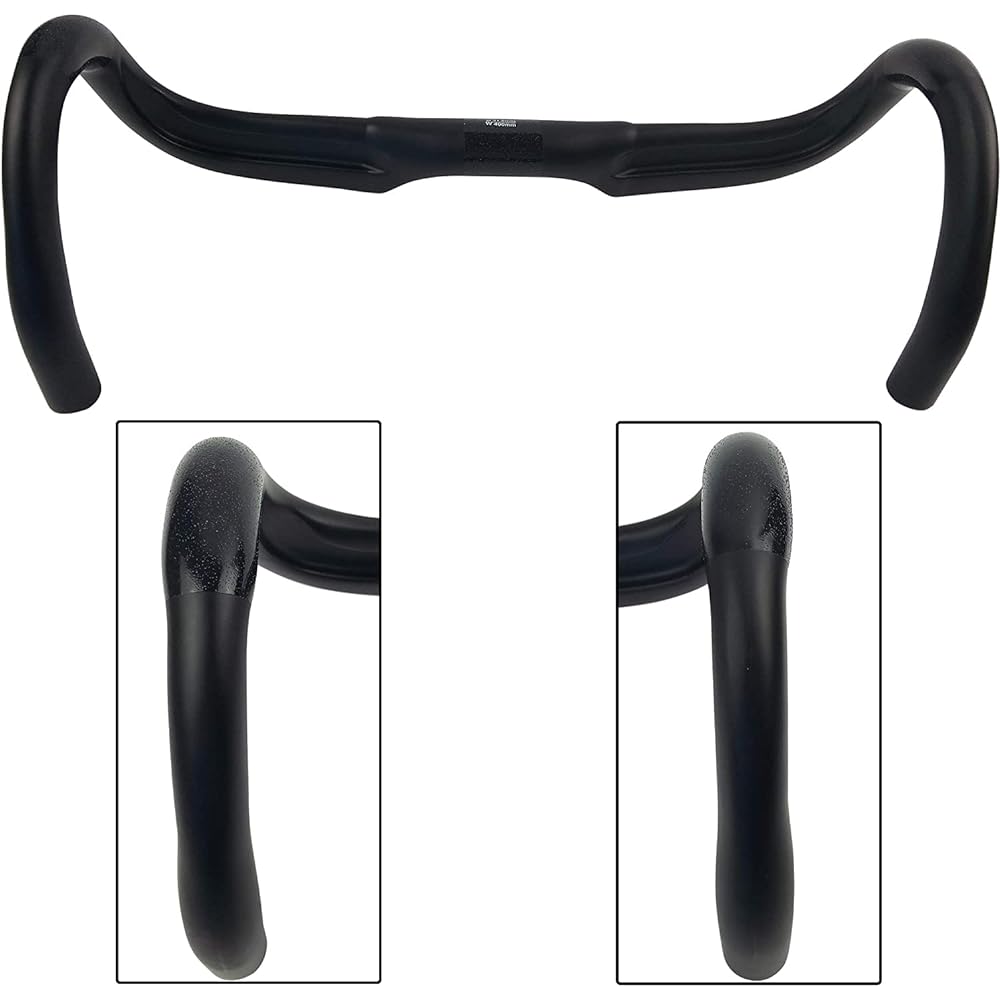 Carbon Handlebar Road Bicycle Handlebar Aero Handlebar Drop Bar Reach 79.4mm Drop 123.5mm Diameter 31.8mm Ultra Light Aerodynamic Road Bar Integrated Ergonomics