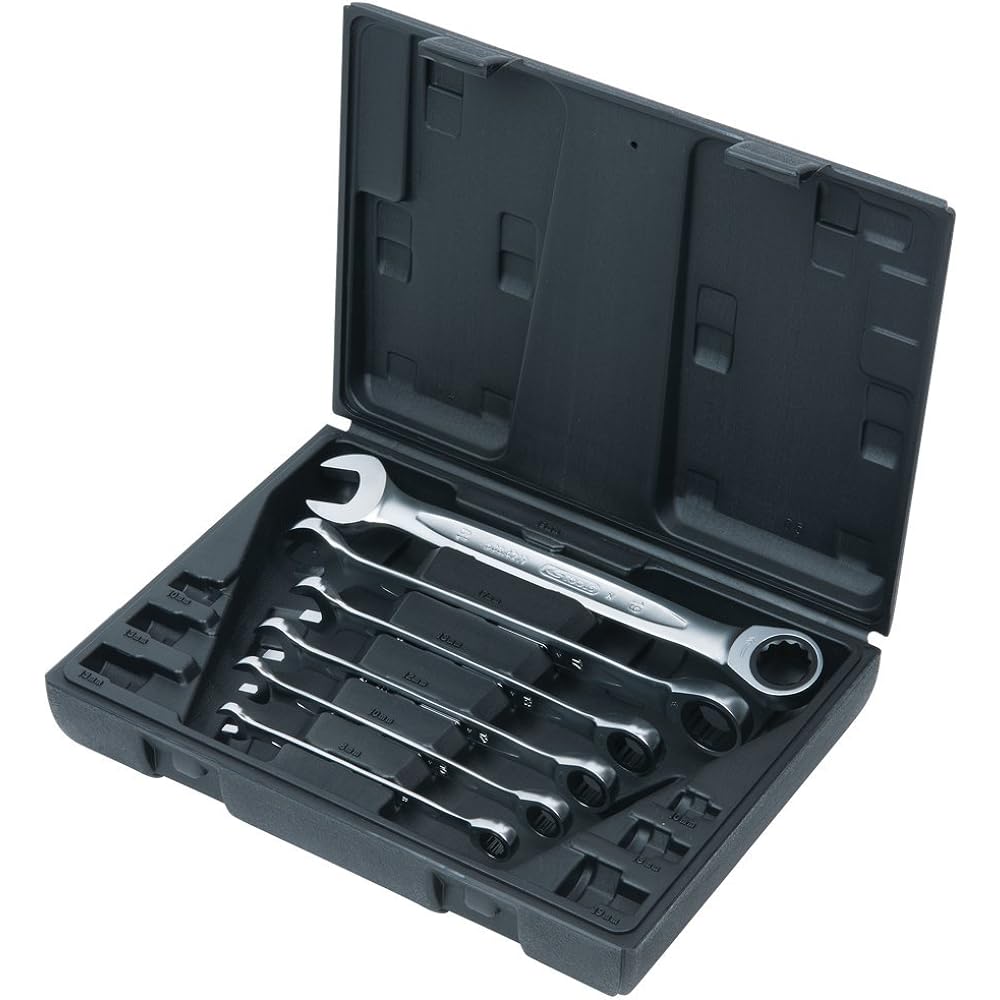 KS TOOLS GEARplus Combination Ratcheting Spanner Set 6 pcs 503.4259