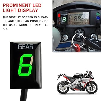 Digital Meter Display Gear Indicator Aprilia RSV Mille 1998-2011 RSV Mille Tuono 2002-2010 2011 EFI Motorcycle Accessories 1-6 Level Speed Display Indicator Meter Display