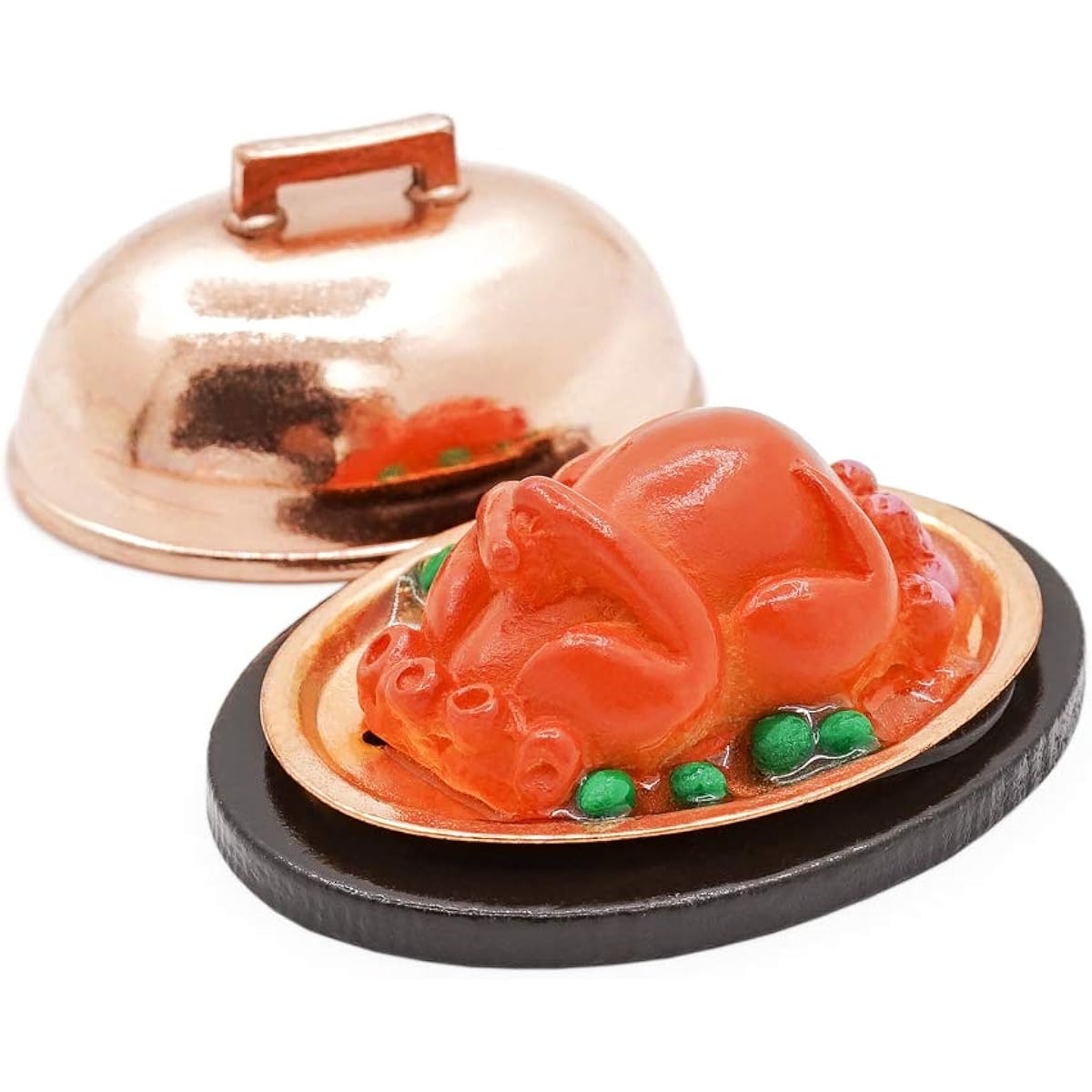 Odoria Dollhouse Miniature Roast Turkey with Lid 1:12 Scale