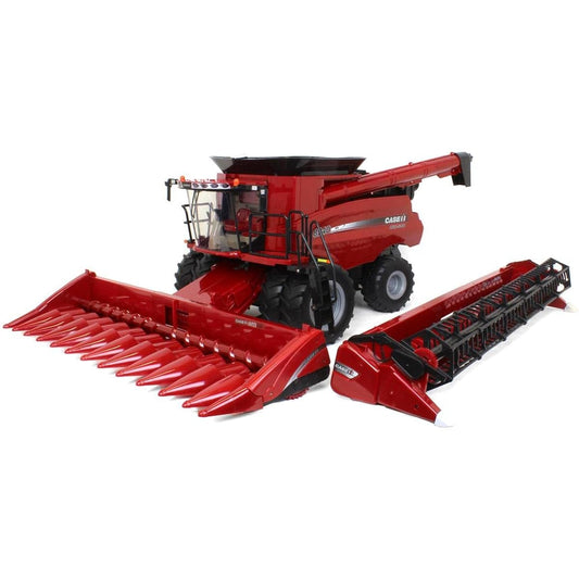 ERTL 1/16 Big Farm Case IH 8240 Grain Head & Corn Head Set 47391