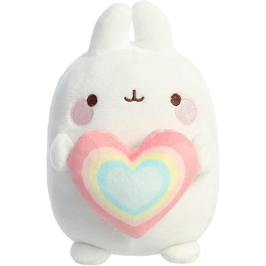 Aurora - Molang - 6" Rainbow Heart Molang