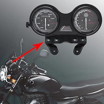 Motorcycle Odometer, 12VDC Digital LED LCD Indicator Plastic Clear Lens Motorcycle Speedometer, Upgrade Replacement for YBR125