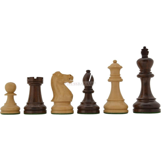 The Staunton Series Weighted Chess Pieces Sheesham & Boxwood - 4.1" King