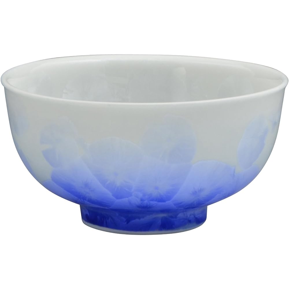 Kyoto ware, Kiyomizu ware, bean kiln, rice bowl, large, red and white plum KTA043-01
