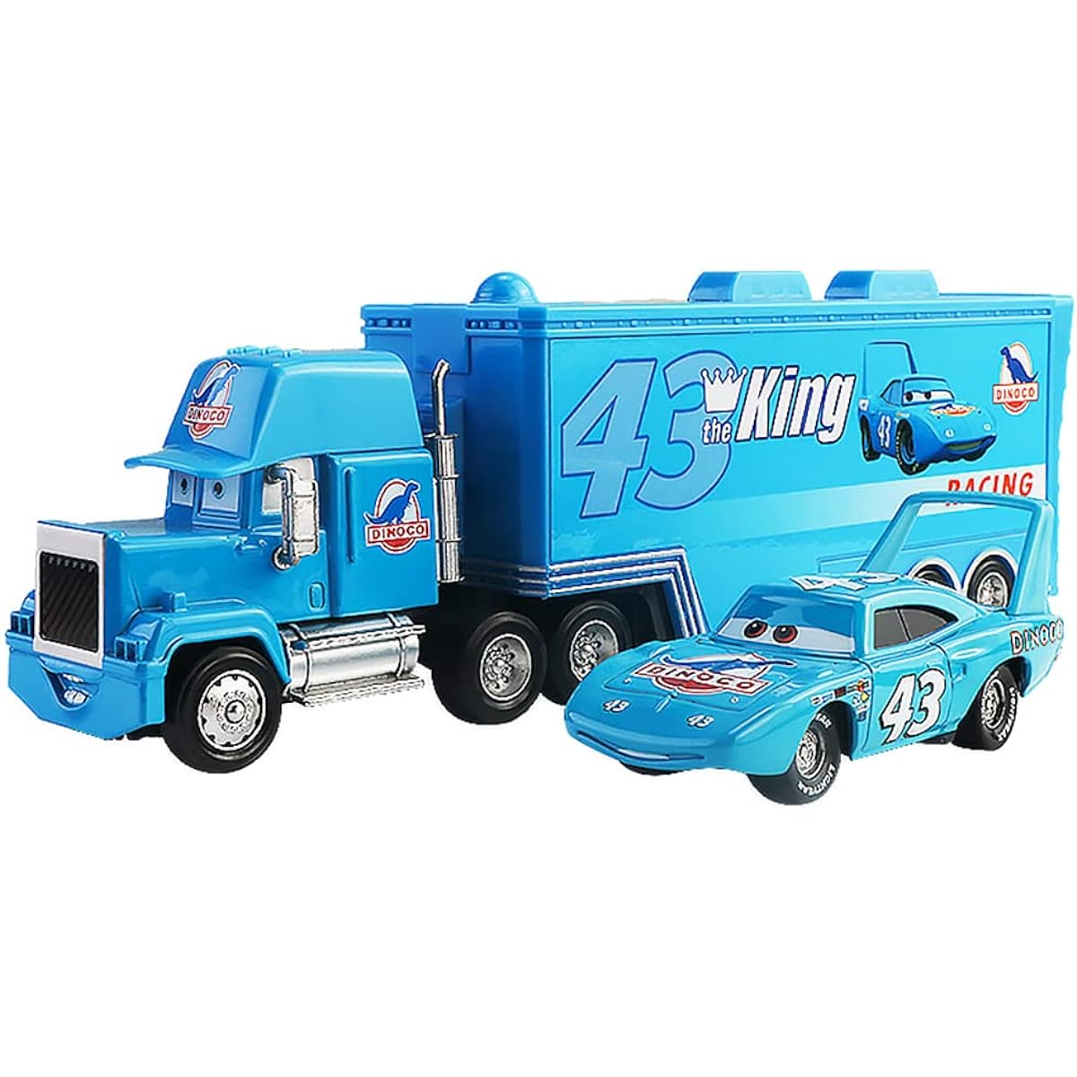 Movie Cars Toys Lightning McQueen & Uncle McK Truck 1:55 Diecast Model Vehikal (Uncle King)
