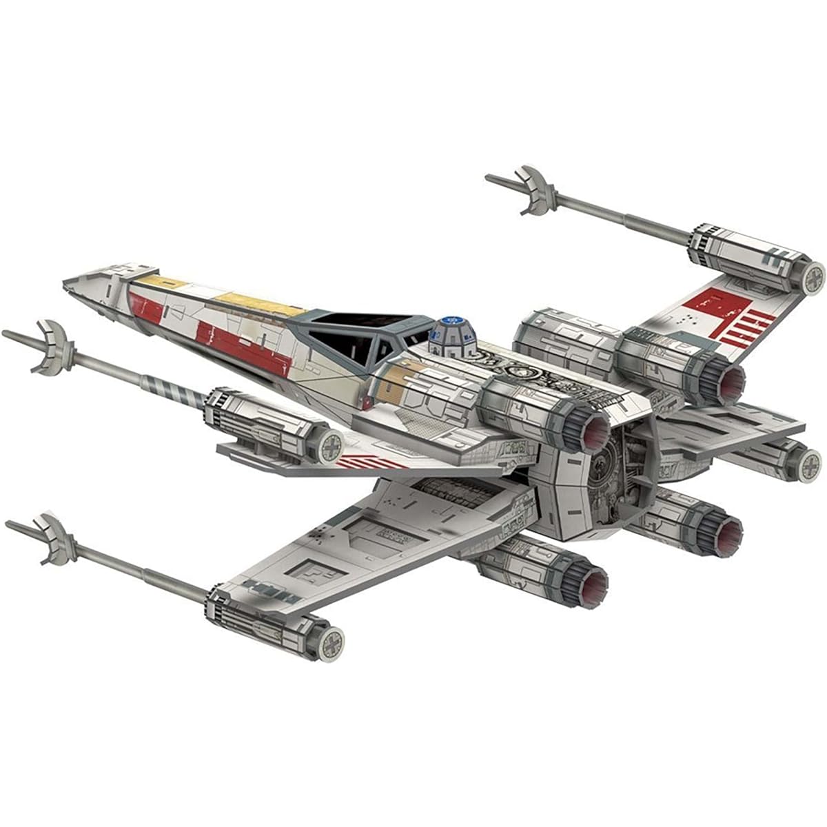 4D Cityscape Star Wars 3D Paper Model Kit (Star Wars X-Wing Starfighter T-65B)
