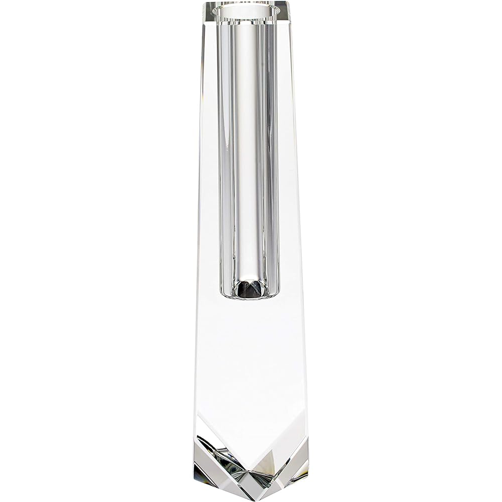NARUMI Glassworks Pythagoras Single Flower Vase CM Clear 21cm GW1000-12031