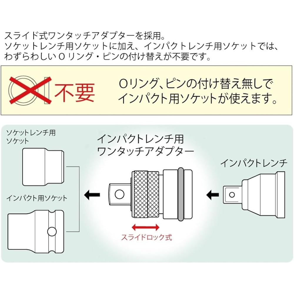 Top Industry (TOP) Impact One Touch Adapter Joint Plug Angle 12.7mm Slide Lock EPA-4 Tsubame Sanjo Made in Japan *6 pieces included