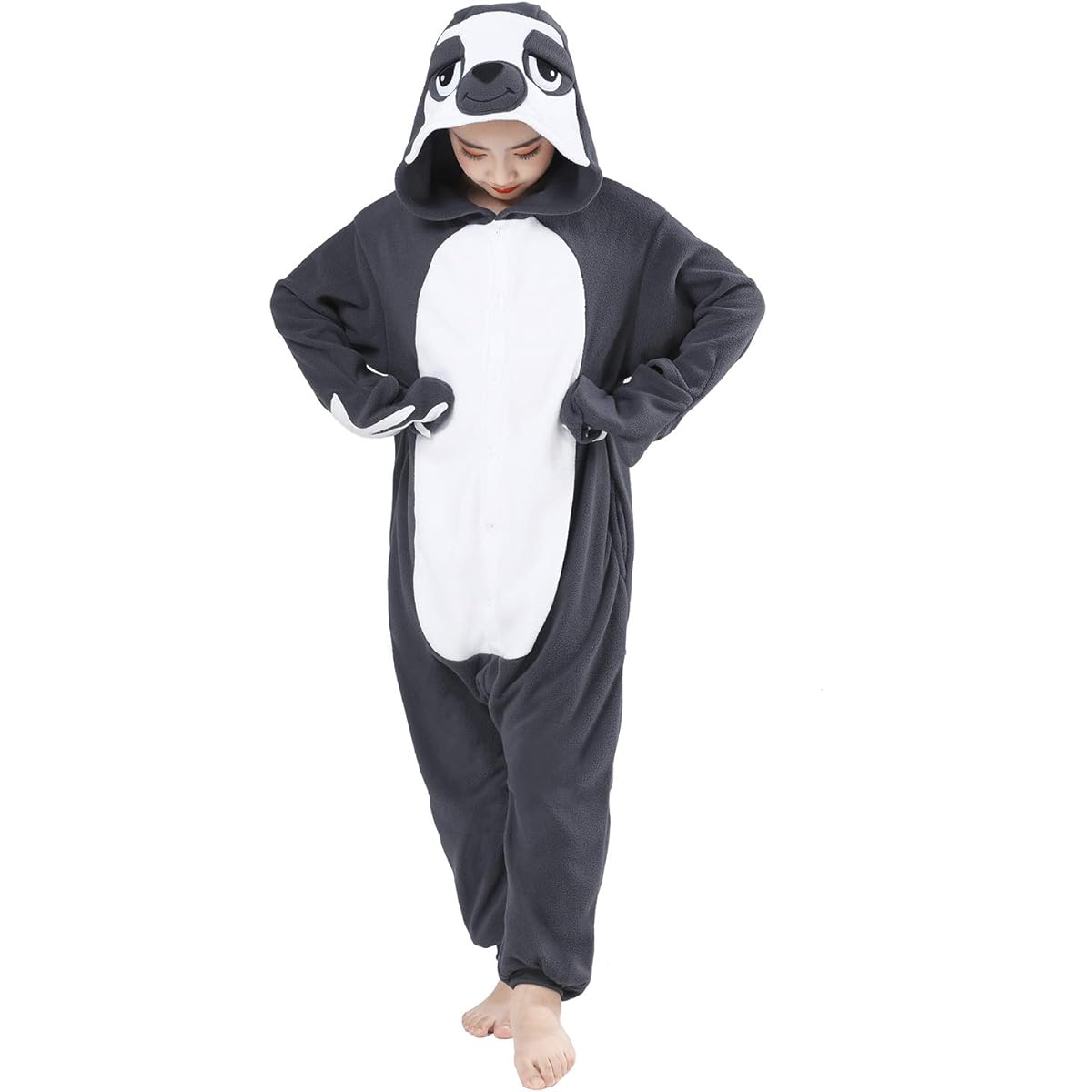 CANASOUR Kids Sloth Christmas Onesie Girls Animal Unisex Pajamas for Kids (4-10T)