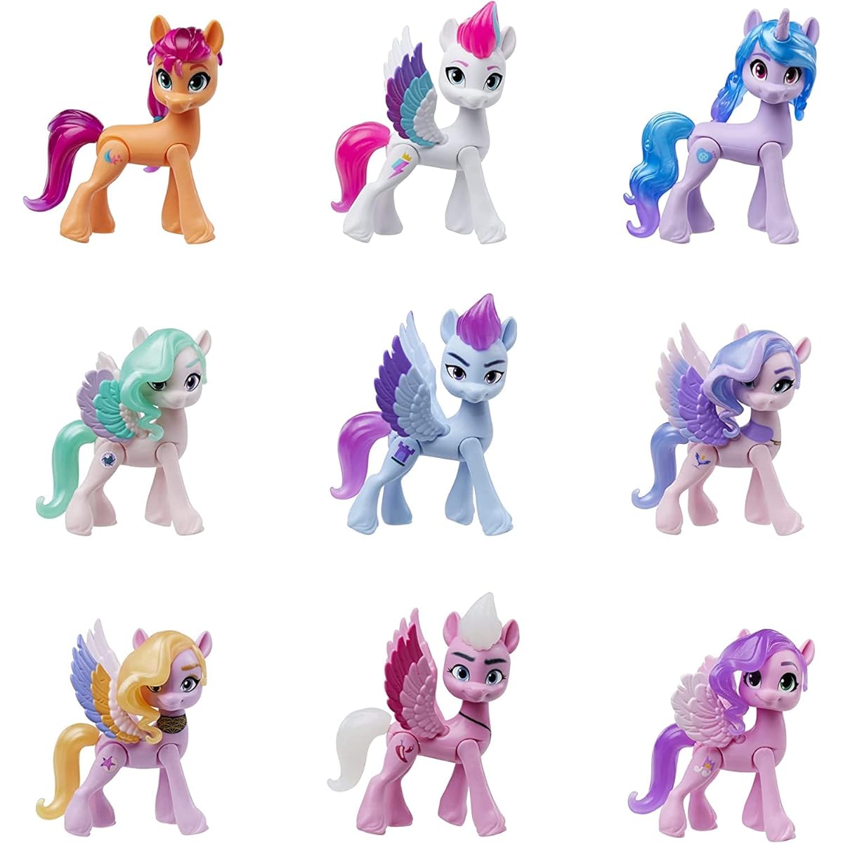 My Little Pony My Little Pony New World Movie 9 Ponies and 13 Accessories Figures Approx. 7.4cm [Parallel Import]