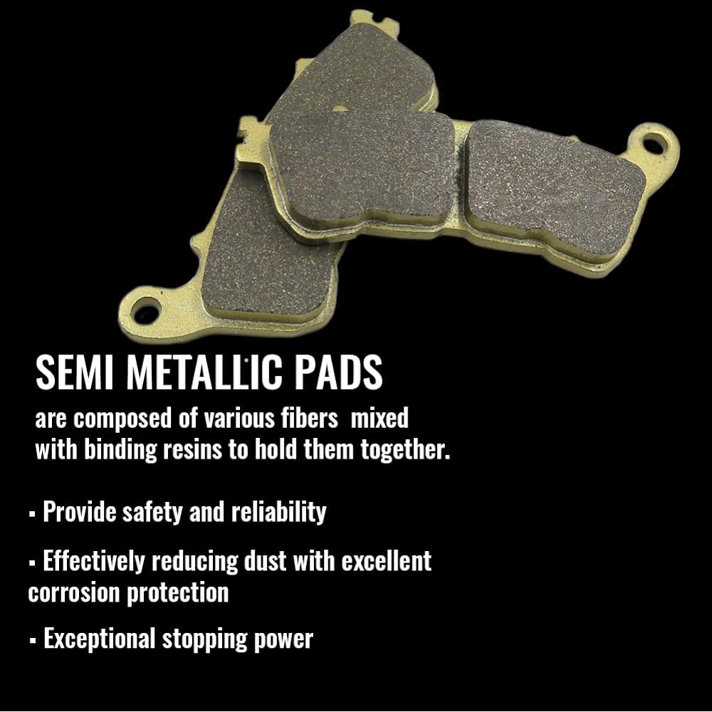 S SYUU Motorcycle Front Rear Brake Pad Compatible with Harley-Davidson XL 1200V Seventy Two XL 1200 T Superlow XL 1200 C Sportster Custom 2014-2017 FA640F FA254R