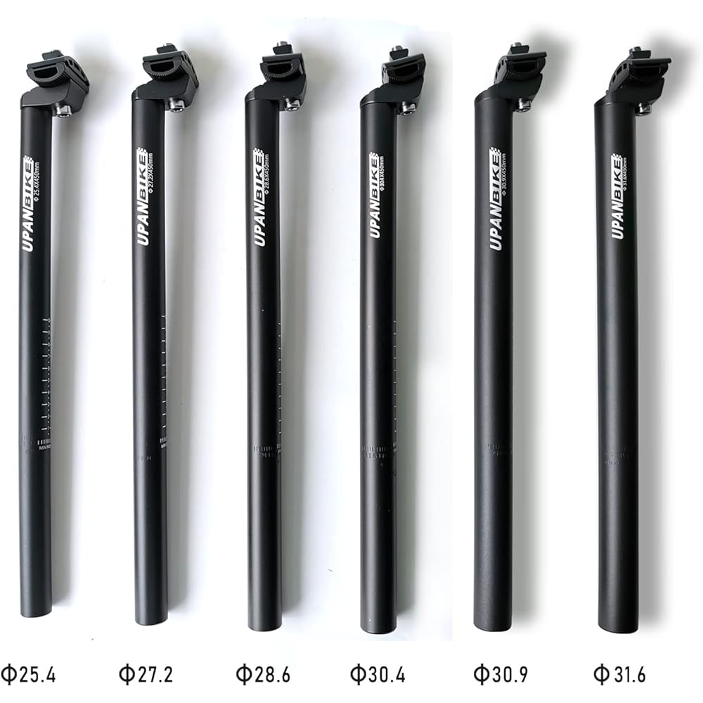 UPANBIKE Bicycle Seatpost Φ25.4mm 27.2mm 28.6mm 30.4mm 30.9mm 31.6mm 45cm Long Mountain Bike Road Bike Seatpost
