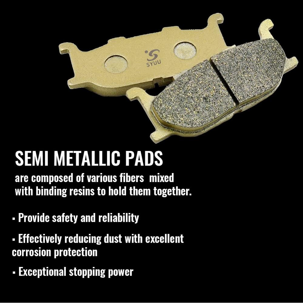 SYUU Motorcycle Replacement Front Rear Brake Pads Brake Pads Yamaha FZ6R 600 2009-2014 XJ6 N/F/S 2009-2012 FA199F FA140R