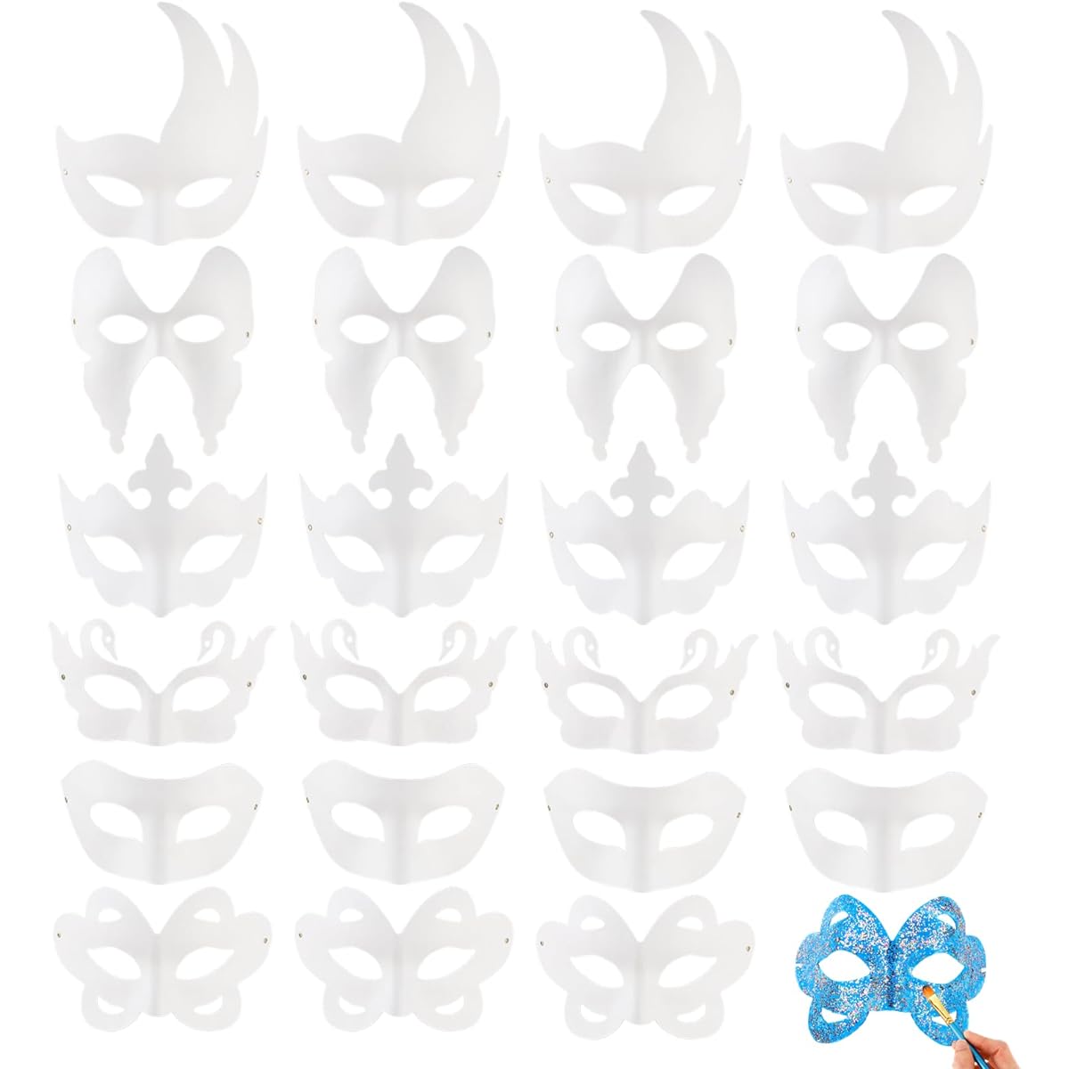 Aniwon White DIY Mask