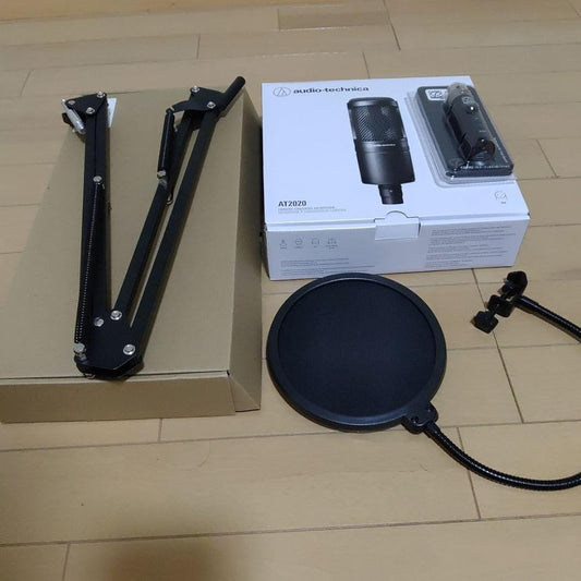 Set condenser microphone AT2020 Audio interface