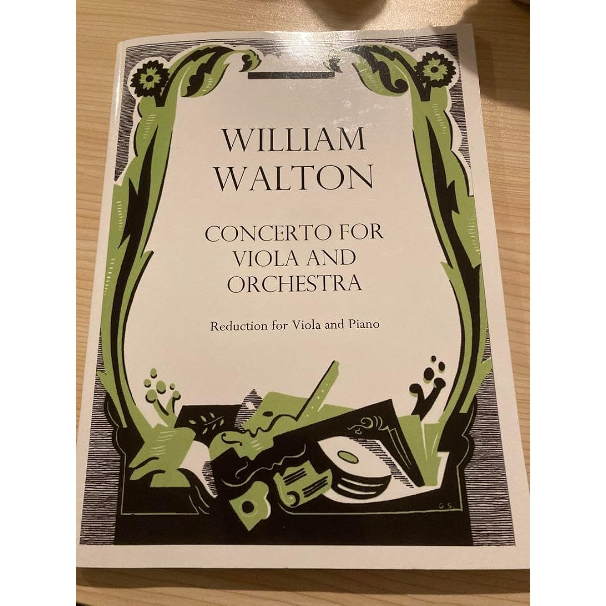 Walton Viola Concerto sheet music for solo viola and piano