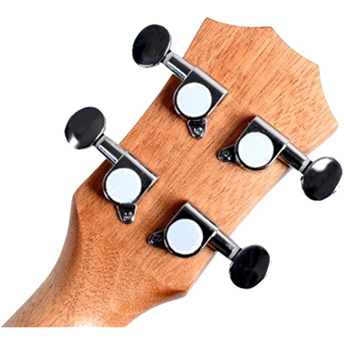 Ukulelete Mahogany Ukulele 4 String Hawaii Guitar Instrument Natural Gift Easy to carry anywhere (Color: Natural, Size: 23inches)