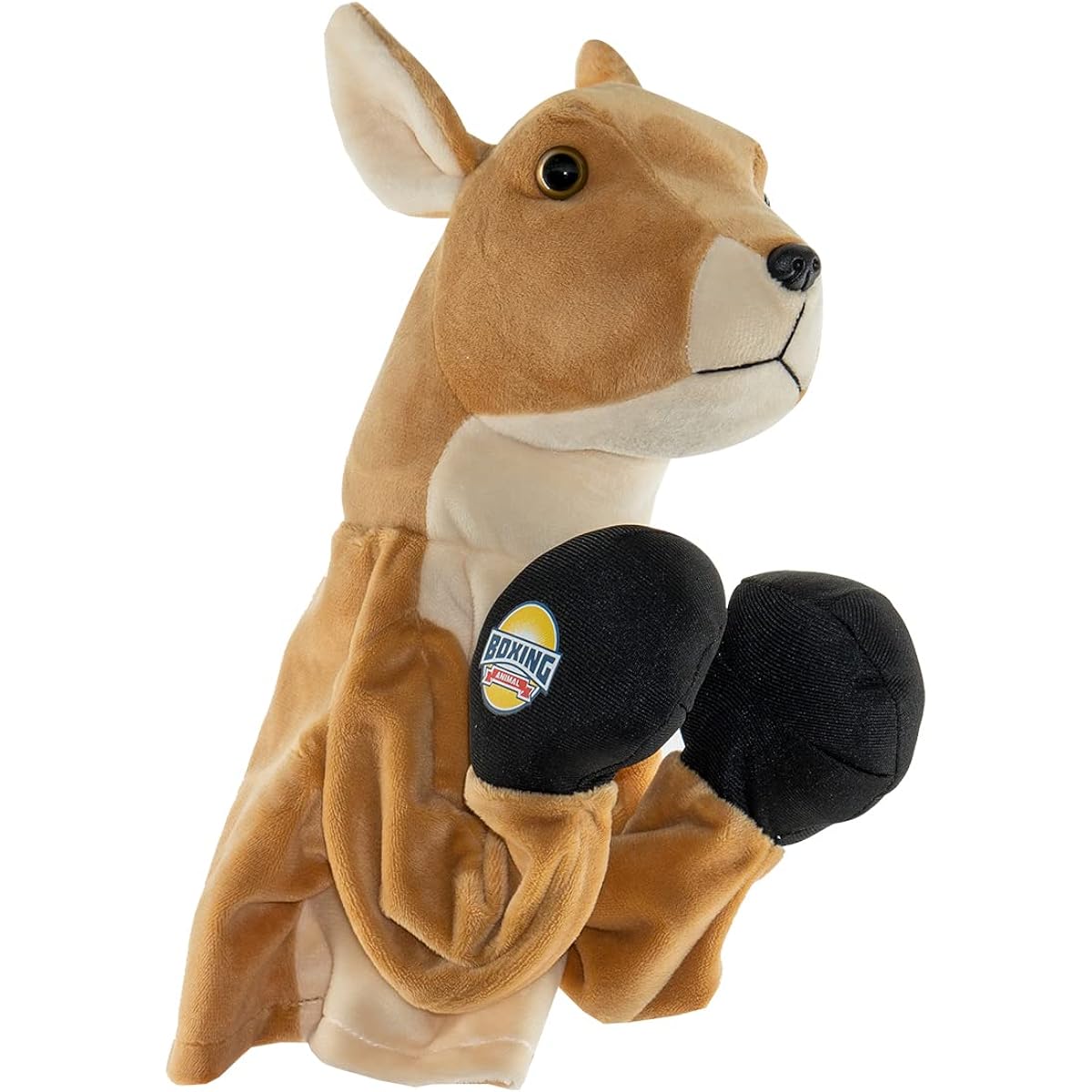 Hand Puppet Making Kit, Hand Puppets, Stuffed Animals, Kids Gifts, Hand Puppets for Birthday, Christmas, Halloween, Party, Kangaroo Boxing Puppet with Sound Effects