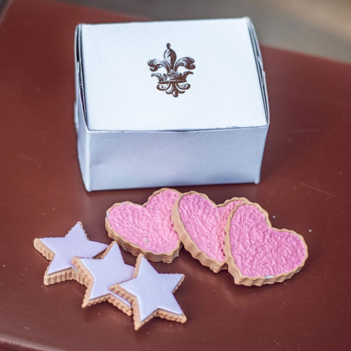 The Queen's Treasures Bakery Collection 6pc 18-Inch Doll Cookies. Gingerbread, Heart and Star Shaped Frosted Cookies For
