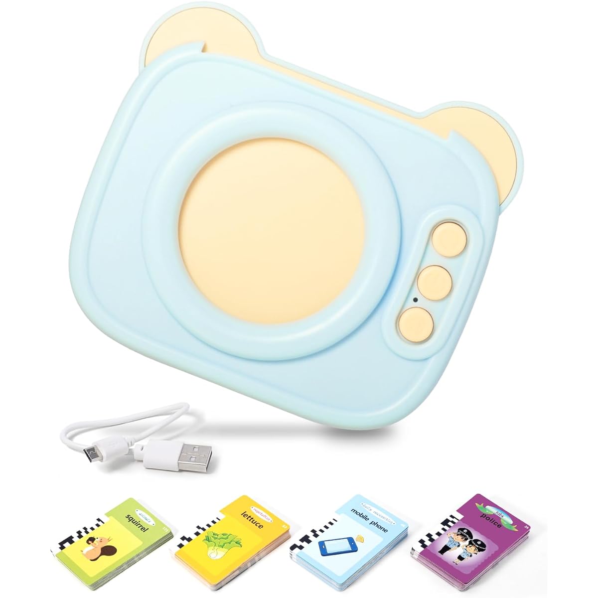 Keeygo Talking Flash Cards Toddler Toys, Autism Sensory Toys for Autistic Children, Montessori Learning, Speech Therapy Toys for Ages 2-6