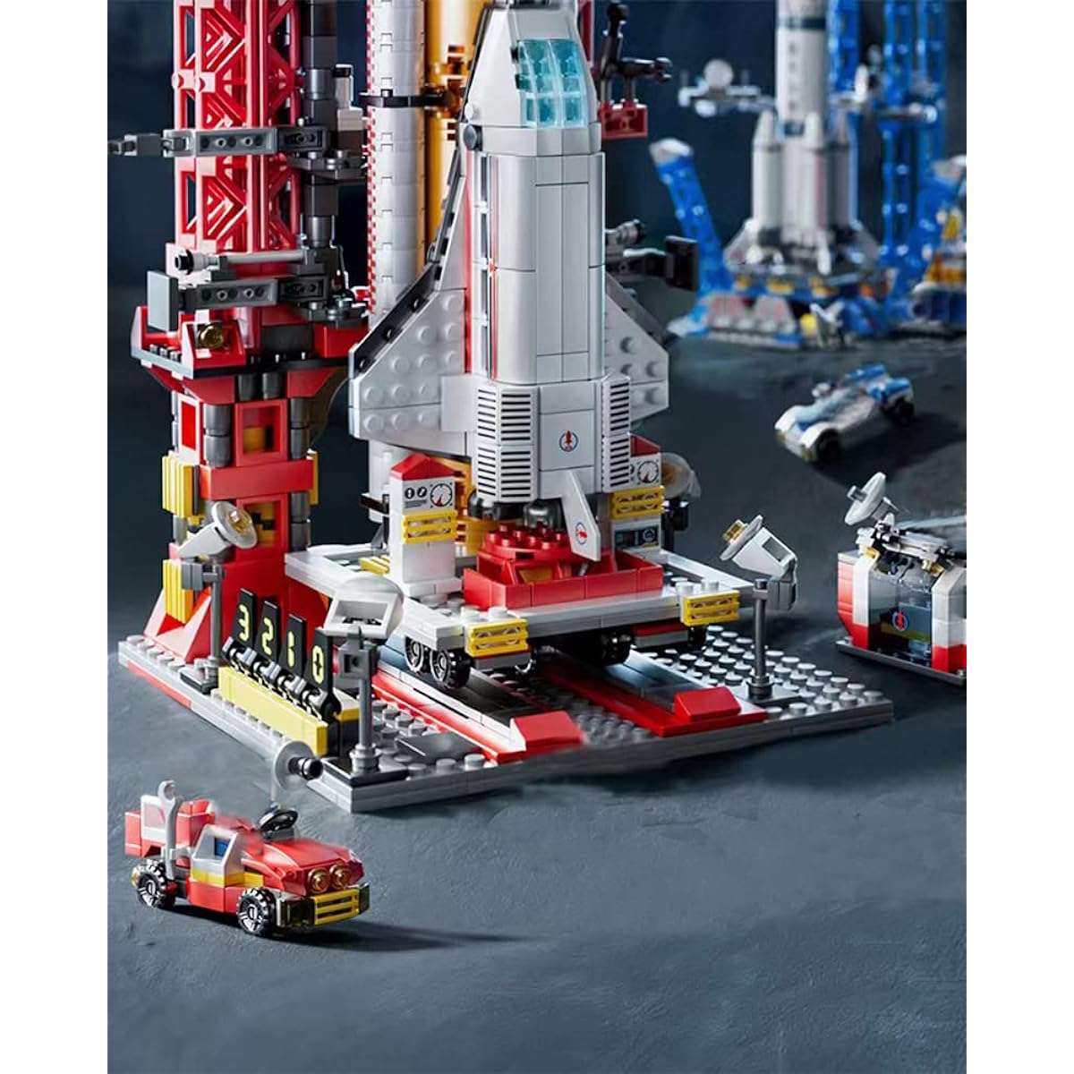 brusionly City Space Shuttle Toy Building Set for Kids
