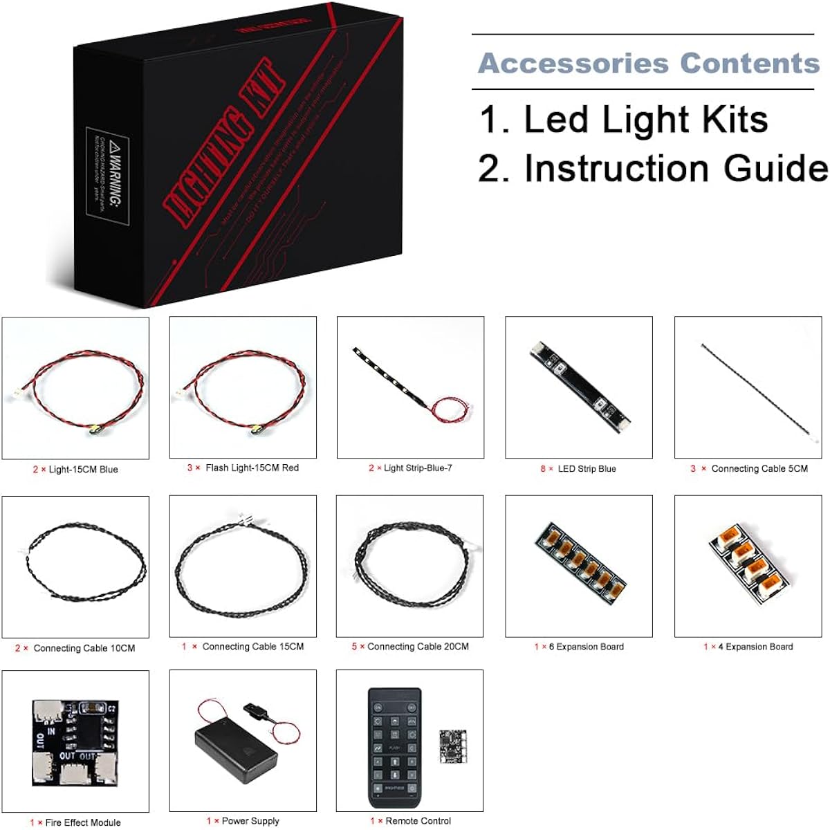 BrickBling LED Light Kit for Lego Ghost & Phantom II (No Model) Remote Controlled Velion Lighting Compatible with Lego 75357