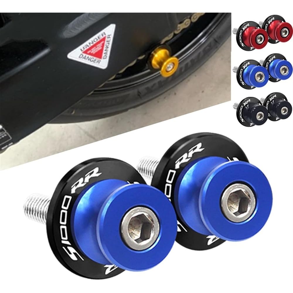 Uminino M8 Motorcycle CNC Aluminum Swingarm Spool Rear Stand Screw Slider Accessories BMW S1000RR S1000 RR S1000rr 2014-2021 2020 Swingarm Slider Spool (Size : A Gold)