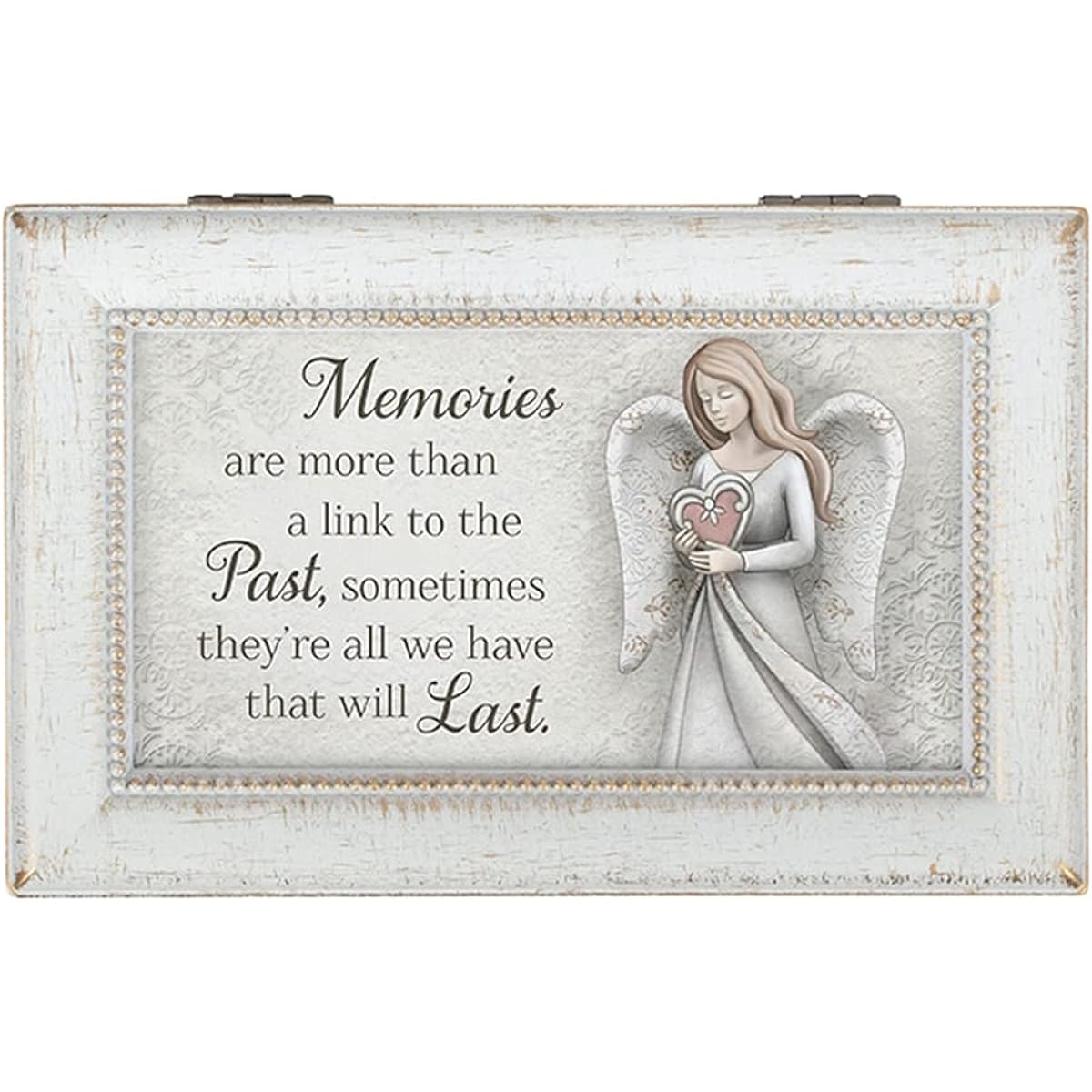 Carson Decorative Memories Last Angel Memorial Music Box - Sympathy Gift for Loss of a Loved One - Memorial Amazing Grace Music Box - Home Decor