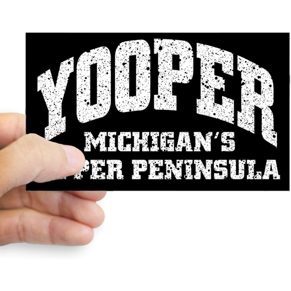 CafePress - Yooper Rectangle Sticker - Rectangle Bumper Sticker Car Decal Sticker Small - 3x5, White