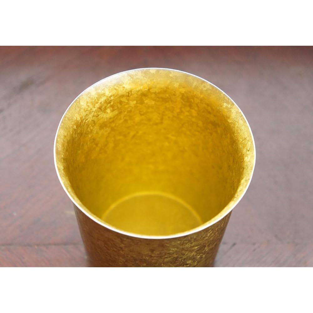HORIE Made in Tsubame, Niigata Prefecture Titanium double tumbler Kiln making Wide mouth 250cc Premium Gold T14KM250PG