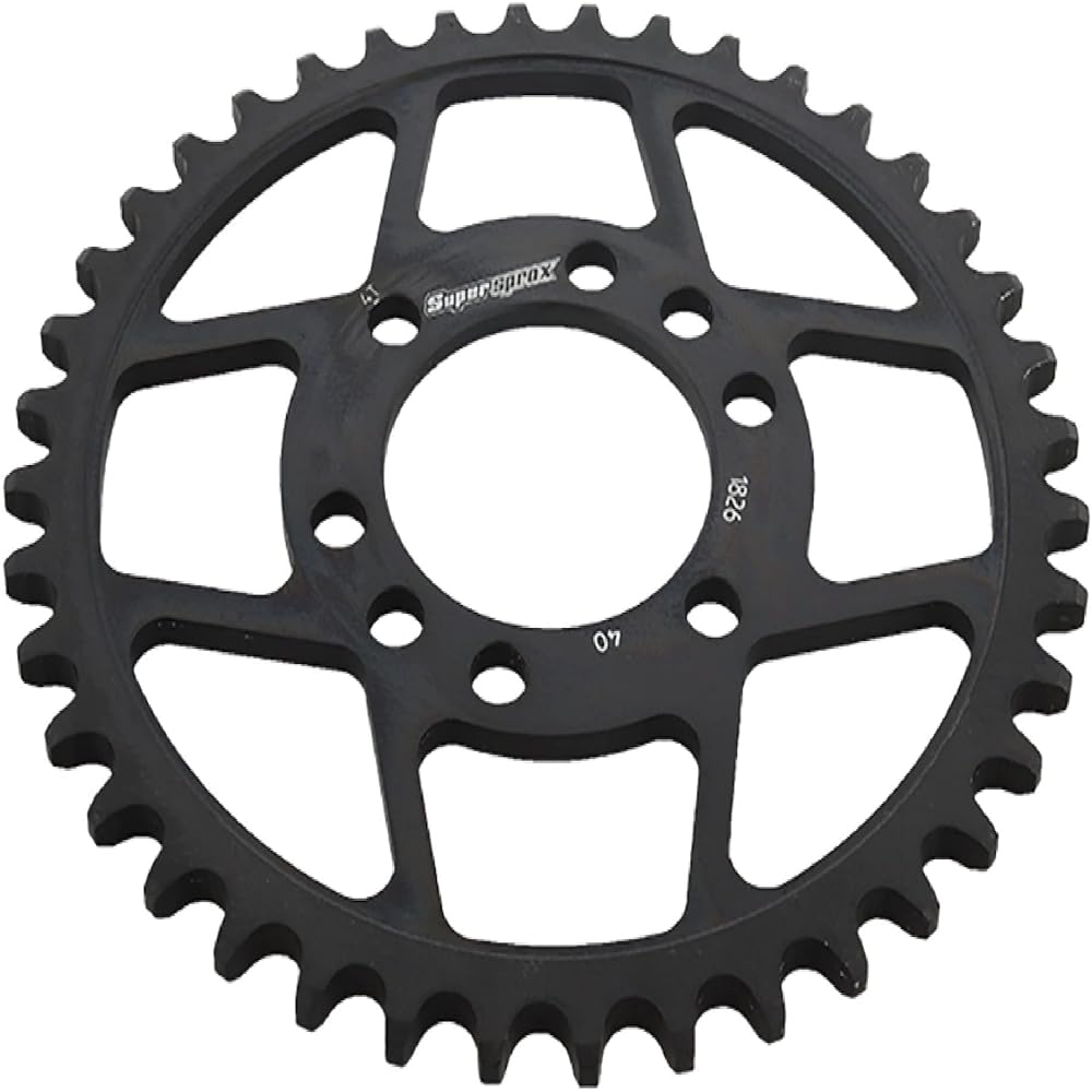 Supersprox RFE-1826-40-BLK Rear Steel Sprocket Black Compatible With/Replacement For Kawasaki 400 KFX 03 04 05 06