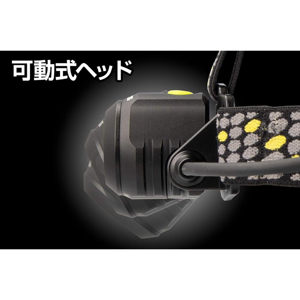 GENTOS LED headlight, small, rechargeable (dedicated rechargeable battery/AA battery), powerful, 800 lumens, waterproof, Metal Master MM-285H
