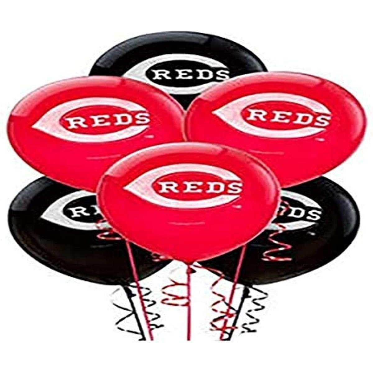 Amscan Sports & Tailgating MLB Cincinnati Reds Printing Latex Balloons for Kids Party 6 Pieces 115977