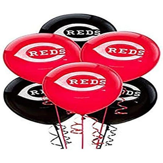 Amscan Sports & Tailgating MLB Cincinnati Reds Printing Latex Balloons for Kids Party 6 Pieces 115977