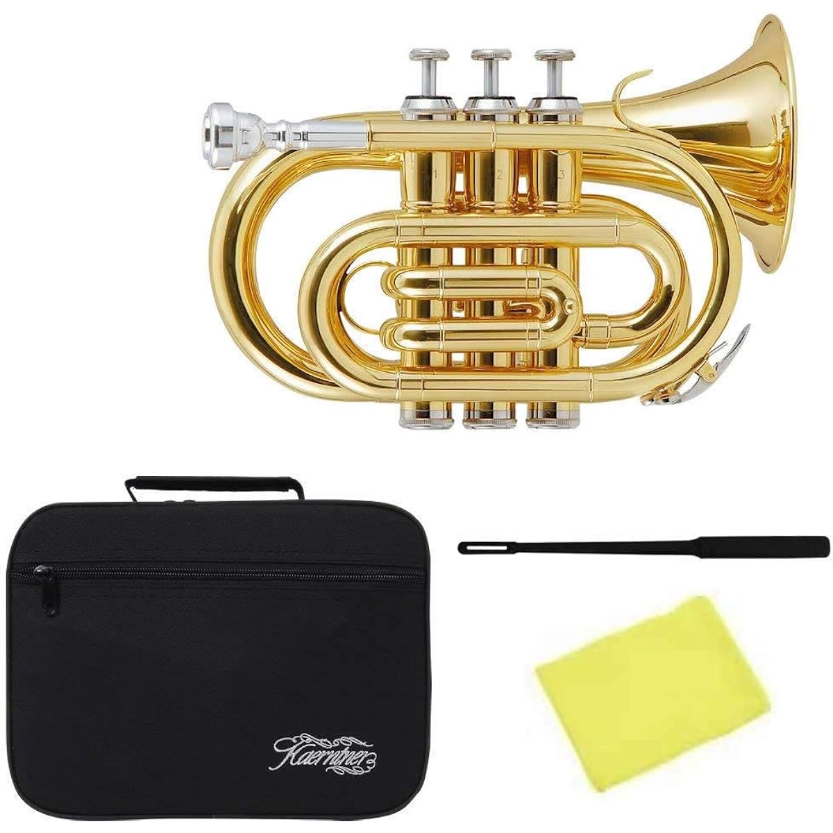 Kaerntner Pocket Trumpet KTR-33P/GD Gold (with semi-hard case)