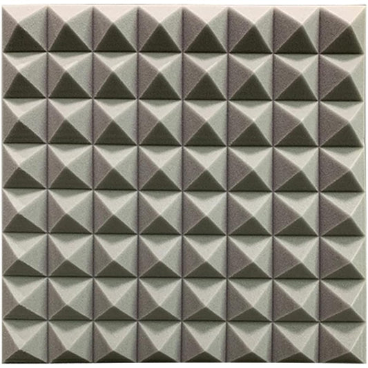 12pcs Acoustic Foam Panels, Home Studio Sound Treatment Accessories Foam DIY Soundproofing Foam Tiles 50X50X5cm, Multicolor Optional (Grey 50*50*5CM) (Grey 50*50*5CM)