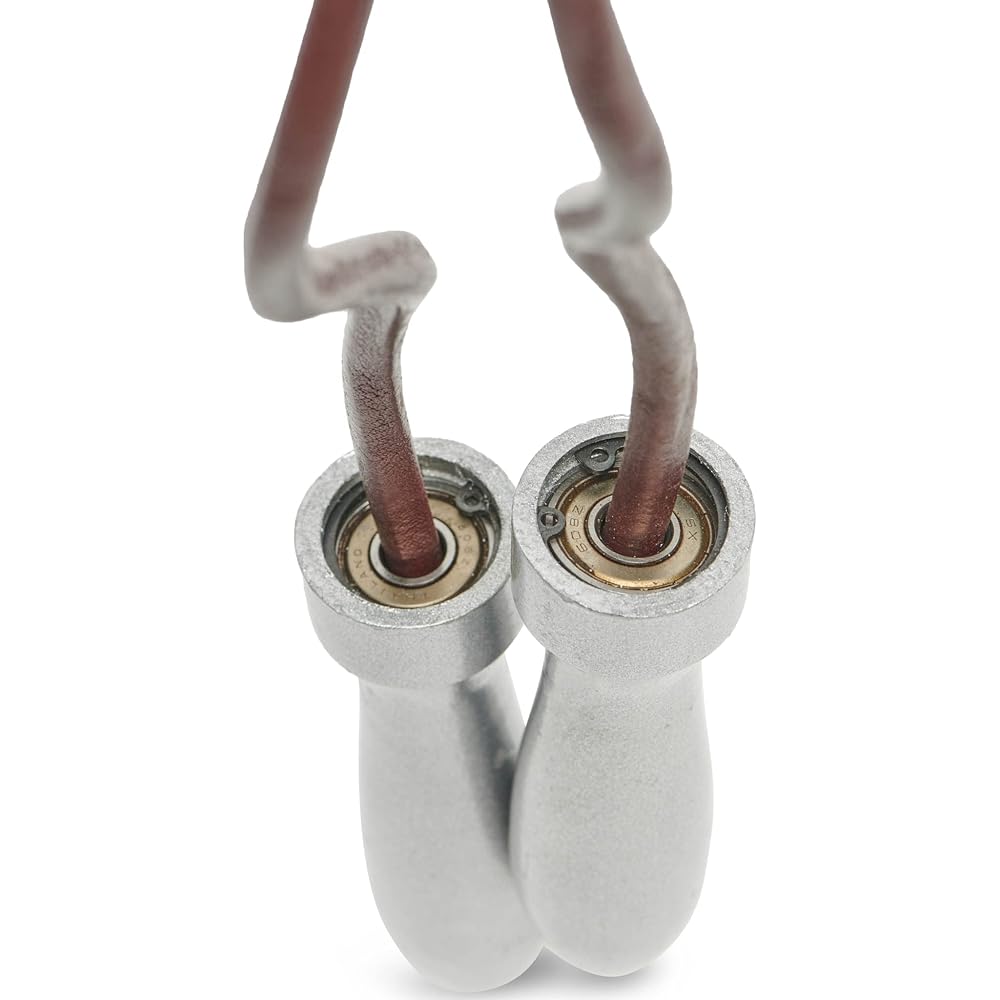LEONE 1947 Boxing Training Jump Rope [PRO JUMP ROPE] Diameter 8mm Jump Rope Leather Rope Aluminum Handle Brown AT825 [Genuine Product]