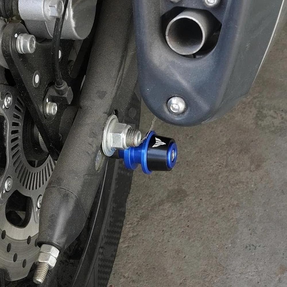 Bike Stand Swing Arm Slider 6mm Motorcycle CNC Swing Arm Spool Slider Stand Screw For MT-03 MT03 MT09 MT-09 MT 03 09 FZ09 FZ-09 TRACER MT09 (Color: Red)