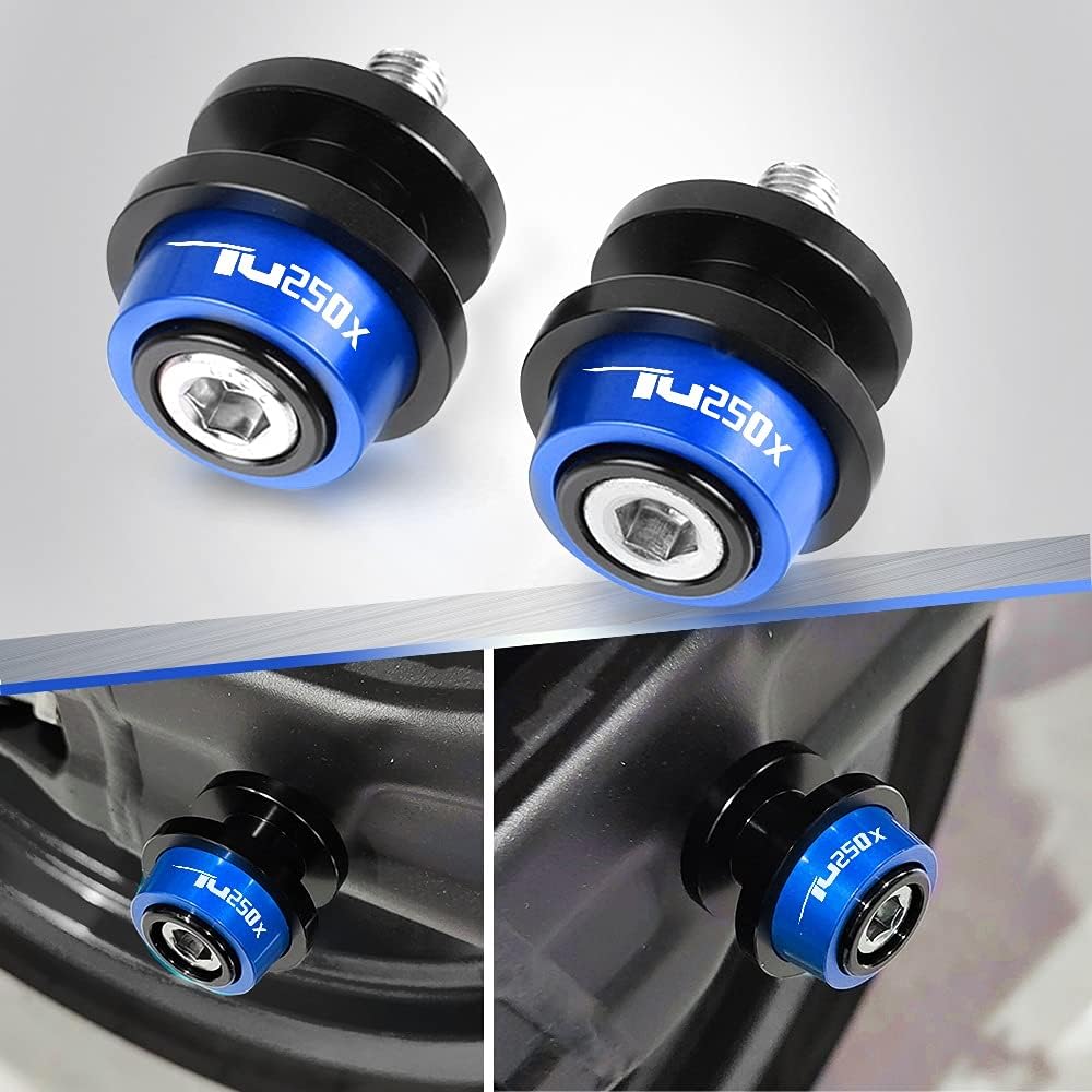 Motorcycle Swing Arm Spool Slider Motorcycle Swing Arm Slider Spool Stand Screw for Suzuki TU250X 2009 2010 2011 2012 2013 2014-2018 2019 2020 2021 (Color: Green)