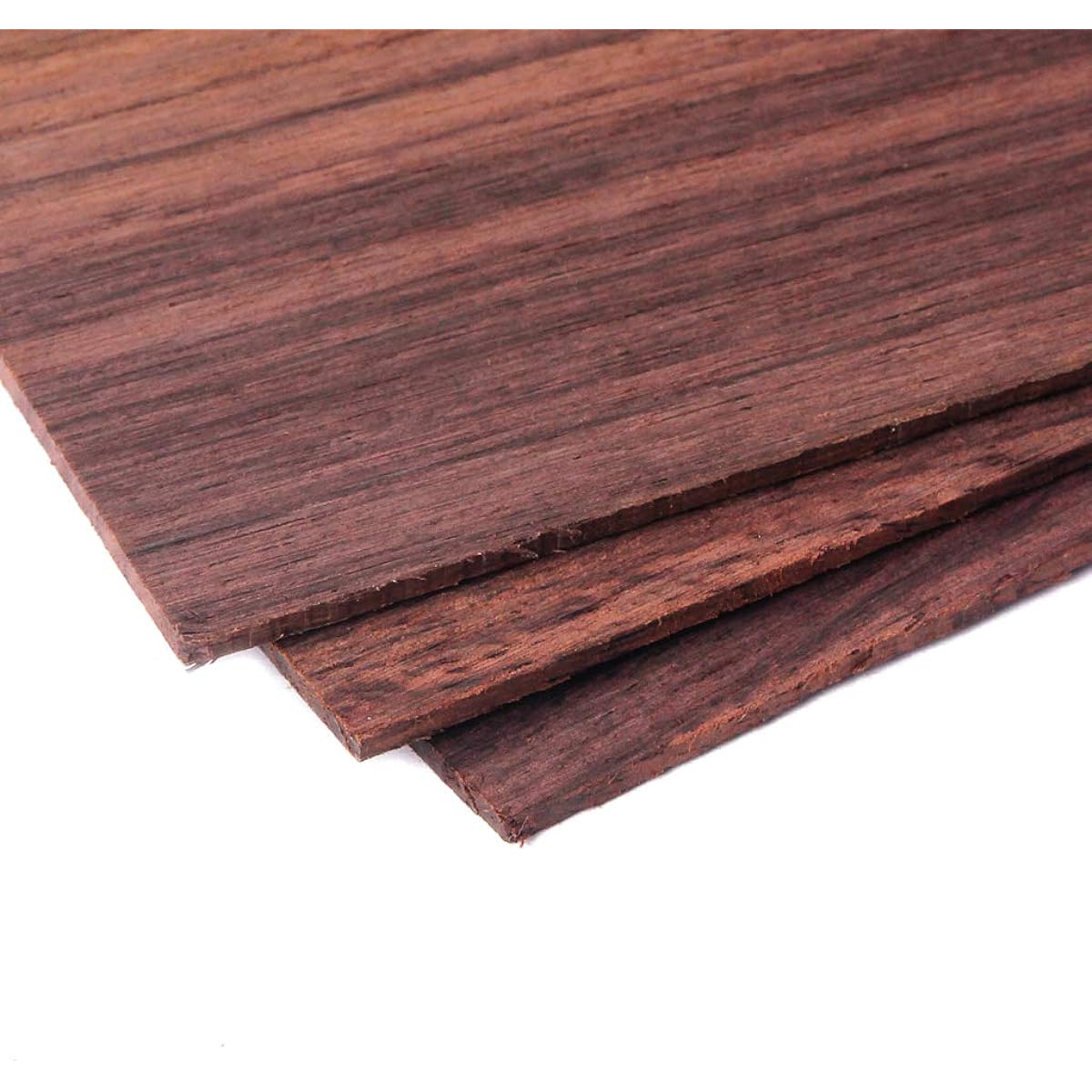 Guitar Veneer, 3 Pieces Wooden Guitar Head Plate Head Veneer Replacement Tool for Guitar Lutier (Rosewood)